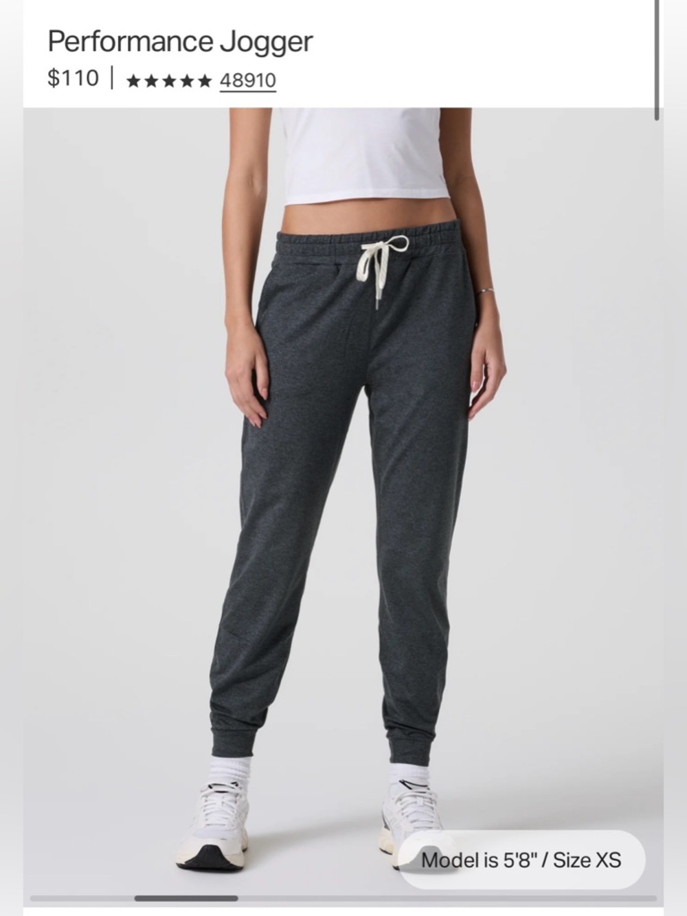 Vuori Performance Jogger Pants - Charcoal